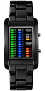 MASTOP Solar Watch Neutral LED Digital Watch Military Waterproof Sports Watch Black