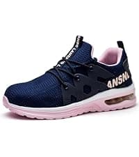 LANSNBO Women's Running Walking Shoes Wide Cushioned Comfortable Breathable Lightweight Non-Slip Athletic Fashion Sneakers for Tennis Gym Workout Fitness Cross Training Casual Footwear