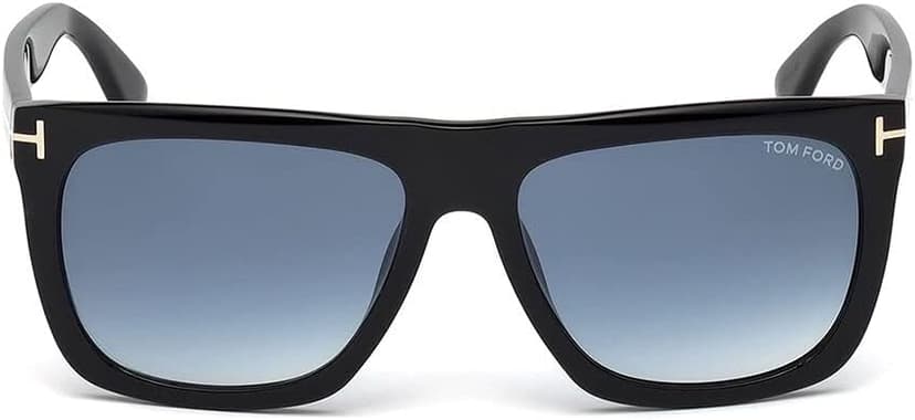 Tom Ford Rectangular Sunglasses TF513 Morgan 01W Black 57mm FT0513