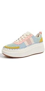 LUCKY STEP Women's Platform Fashion Sneakers Retro Classic Trainers Casual Lace-up Stylish Tennis Running Walking Shoes