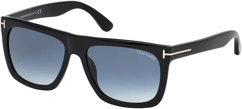 Tom Ford Rectangular Sunglasses TF513 Morgan 01W Black 57mm FT0513