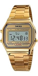 MASTOP Solar Watch Neutral LED Digital Watch Military Waterproof Sports Watch Black