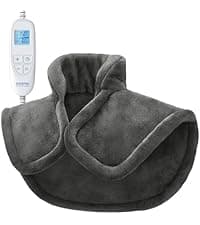RENPHO Electric Heating Pad for Back Pain Relief, Birthday Gifts for Women Men Mom Dad Elderly, FSA Eligible Items Only List, Large Heat Pad for Neck and Shoulders, 24"x33", ETL Certified, Gray