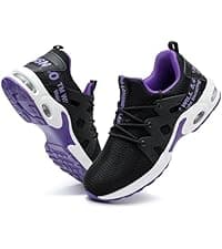 LANSNBO Women's Running Walking Shoes Wide Cushioned Comfortable Breathable Lightweight Non-Slip Athletic Fashion Sneakers for Tennis Gym Workout Fitness Cross Training Casual Footwear