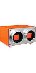 MOZSLY Watch Winder for Single Automatic Watches with Quiet Motor 12 Rotation Mode Setting Leather