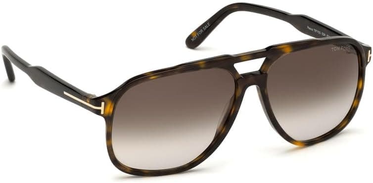 Tom Ford FT0753 52K Dark Havana FT0753 Pilot Sunglasses Lens Category 3 Size 62