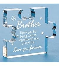 to My Bestie Gifts - Best Friends Christmas Birthday Gifts for Women Acrylic Puzzle Plaque Desk Decorations for Best Friend Sister Girls Women BFF Friendship Card - 3.35 x 2.76 Inch