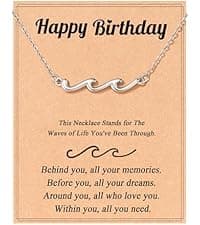 Tarsus Birthday Gifts for Women, Through The Waves of Life, Birthday Bracelet for Women Friend Sister Daughter Mom Grandma...