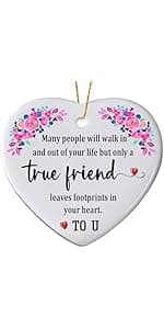 Sister Christmas Ornaments 2025,Sister Ornament for Christmas Tree,Best Sister Gifts,Friends Ornaments for Women,Friendship Gift for My Sister