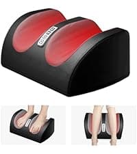 Shiatsu Foot Massager Machine with Heat, Foot and Calf Massager with Massage Roller, Deep Tissue Massager for Plantar Fasciitis, Pain Relief, Promotes Blood Circulation, Gifts for Women & Men