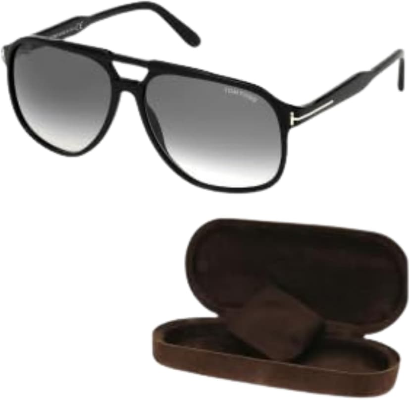 Tom Ford FT0753 RAOUL Navigator Shape Sunglasses + Bundle With eSHADES Eyewear Cleaning Kit