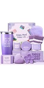 Gift Baskets for Women, 10pcs Unique Birthday Gifts for Women, Best Friend Birthday Xmas Gifts, Get Well Soon Gift Basket Sending Sunshine Cheer Up Box for Sister Friendship - BRIGHTEN UP HER DAY!