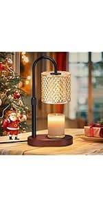 Candle Warmer Lamp with Timer Dimmer Adjustable Height for New Home Bedroom,Mothers Day Gifts,Vintage Home Decor for Scented Jar