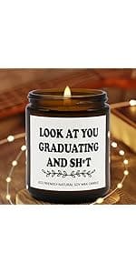 Funny Graduation Gift for Her/Him, So Proud of You Graduation Candle for Party Decorations, Gardenia Scented Candle High School College Grad Gift
