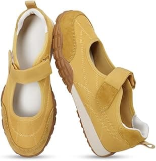 COOLLULU Mary Jane Shoes Sneakers for Women Fashion Ballet Sneakers with Foam Insole Non Slip Sneakerinas Retro Tennis Lightweight Flats Footwear for Daily Walking Causal Dressy