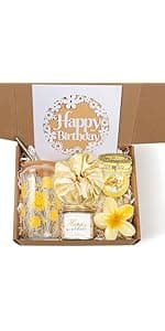 Birthday Gifts for Women, Happy Birthday Gift Baskets for Women, Women Unique Bday Gifts Ideas for Best Friend, Her, Sister, Daughter, Coworkers, Families - Not a Day over Fabulous Glass Gifts Box