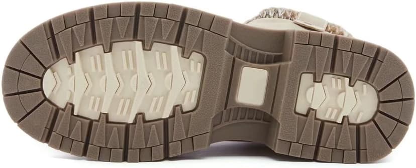 ANJOUFEMME Casual Winter Hiking Boots For Women - Womens Outdoor Snow Ankle Boots Waterproof Lightweight Lace up Fur Lined Walking Hiking Shoes