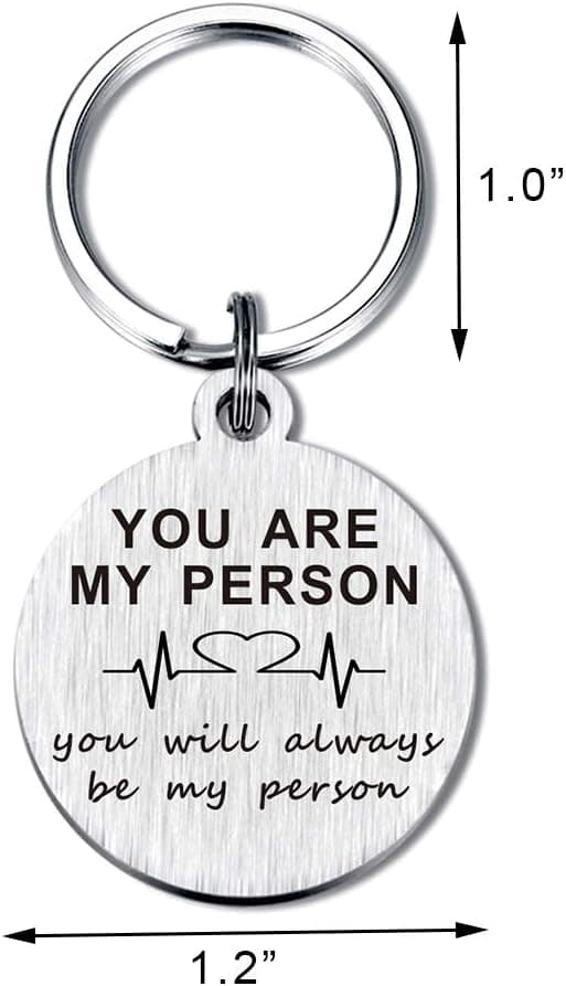 You are My Person Gifts Bff Women Teens Girls Best Friends Keychain Birthday Valentines Key Chains Rings