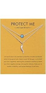 Baydurcan Friendship Anchor Compass Necklace Good Luck Elephant Pendant Chain Necklace with Message Card Gift Card