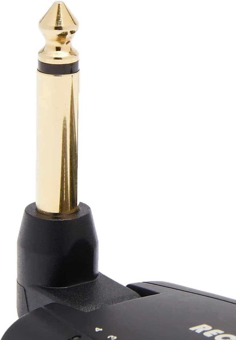 Amazon Basics Digital Wireless Guitar System Transmitter/Receiver with Rechargeable Batteries, Black