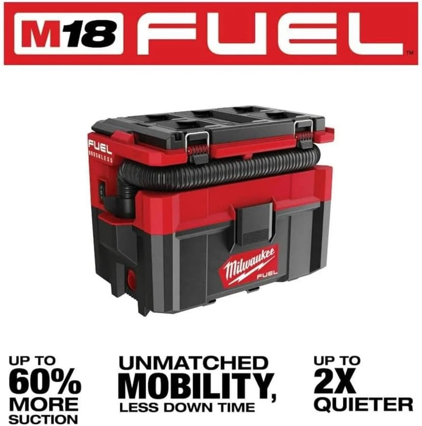 Milwaukee M18FPOVCL, Black, 800 W, 2.5 gallons, 87 Decibeles