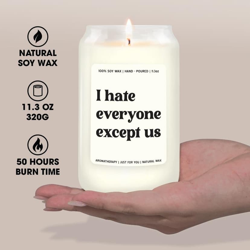 NewEleven Gifts for Women Friendship - Funny Gift for Friends Female - Unique Friendship Gifts for Women, Friend, Female, Bestie, BFF, Soul Sister, Work Bestie - Candle