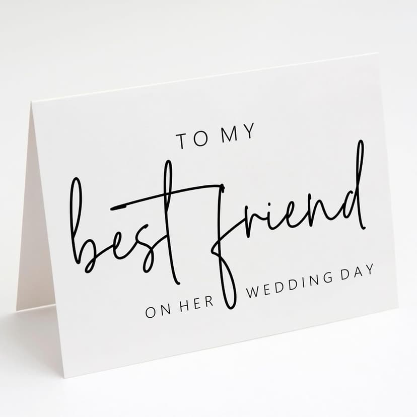 To My Best Friend On Her Wedding Day. Wedding Day Card For Bride From Best Friend.