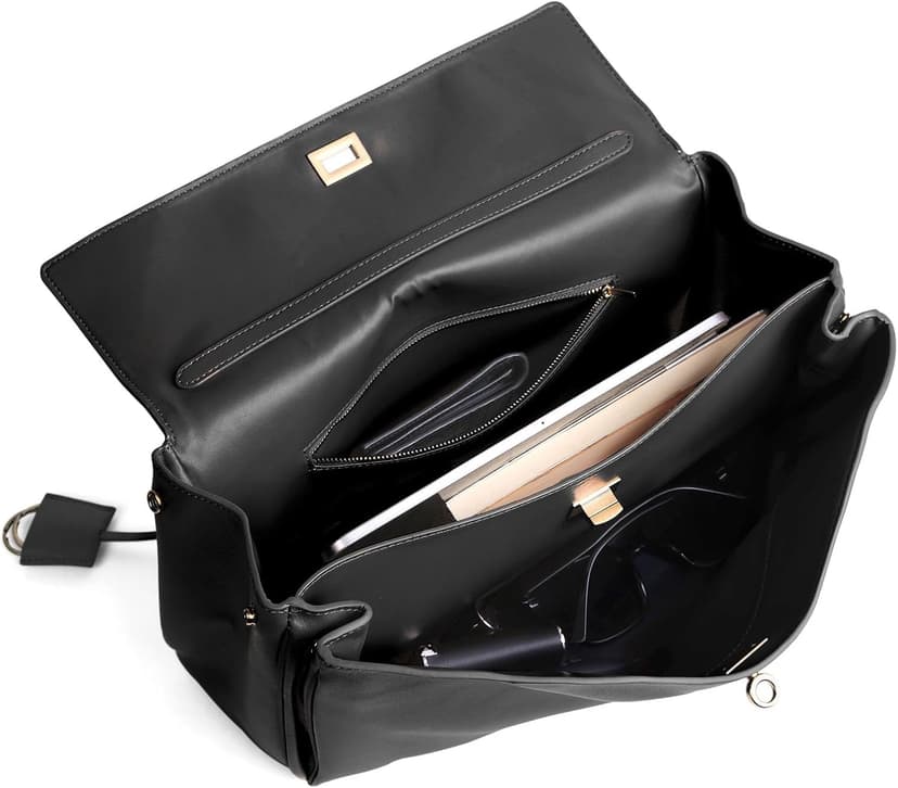 hedexe Genuine Leather Tote Bag for Women: Soft Cowhide Shoulder Handbags for Ladies - Satchel Purse for Travel Work(Large)