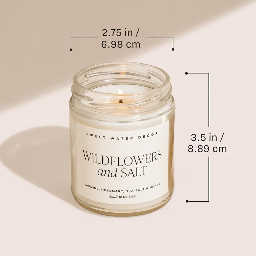Sweet Water Decor in My Engaged Era Candle - Engagement and Bridal Shower Gifts for Her - 9 oz Soy Candle in Clear Jar with 40+ Hours Burn Time, Made in The USA