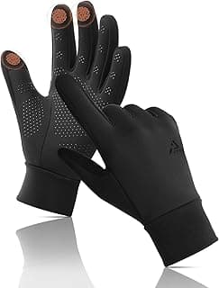Aerynx Winter Gloves Women Men Cold Weather Touch Screen 3-Layers Liner Glove for Running, Cycling, Biking, Hiking, Driving