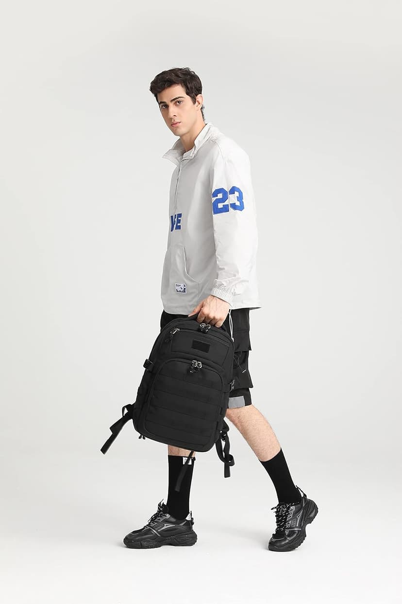 Wotony Military tactical backpack, backpack for men black small tactical assault bag