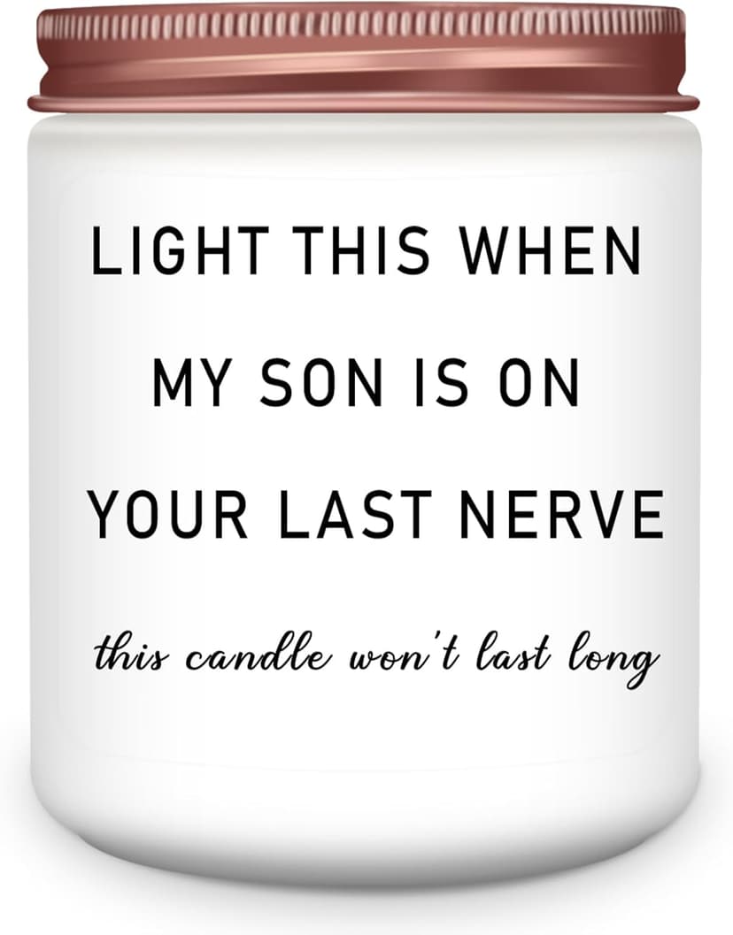 Homsolver Daughter in Law Gifts, Birthday Christmas Anniversary Wedding Gifts for Daughter from Mother Father in Law, Funny Sons Girlfriend, Future Daughter-in-Law Lavender Candle Gift from Mom Dad