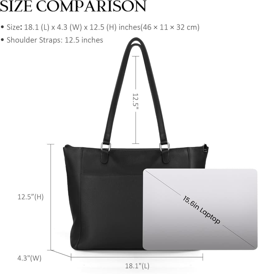 befen Genuine Leather Tote Bag for Women, Large Tote Bag for Women for Work Purses Satchel Handbags with Top Handles
