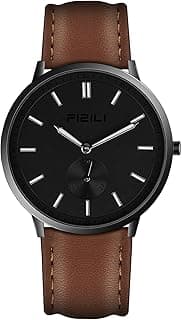 Watch Mens Watches Fashion Minimalist Ultra-Thin Watches for Men Waterproof Luminescent Hands Leather Strap