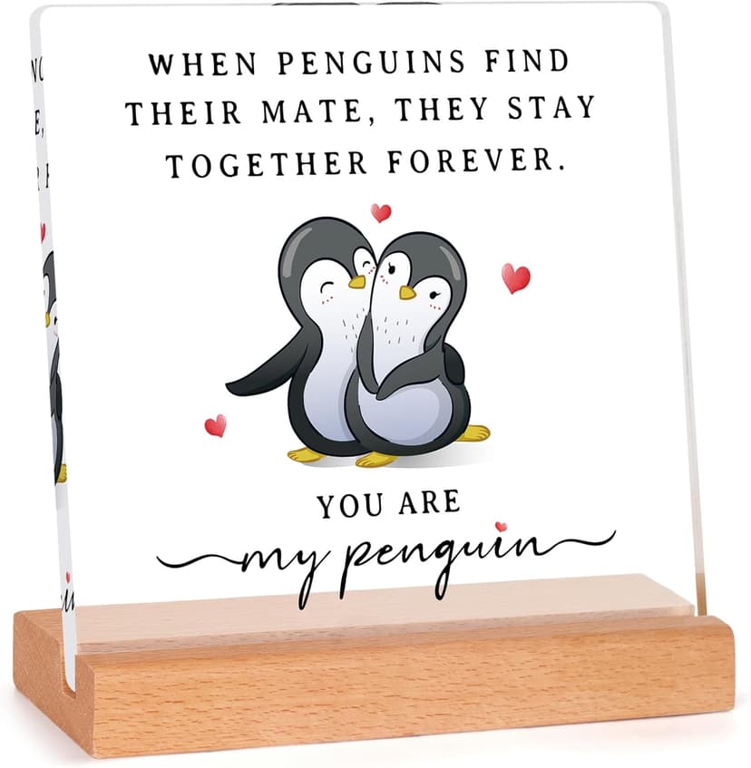 SteadStyle Gifts for Him Her Boyfriend Girlfriend - Wedding Anniversary Acrylic Plaque Gifts for Men Women, Birthday Gift for Wife Husband Couple, Wedding Gift, Valentines Day, Christmas, Mothers Day