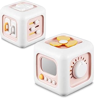 Busy Cube Toys for 1 Year Old Girl Gifts, Montessori for Baby Girl, Travel Sensory Toys for Toddlers 1-3, Learning Fine Motor Skills| 1st Birthday Girl Gifts 12 Months +