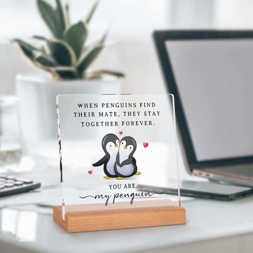 SteadStyle Gifts for Him Her Boyfriend Girlfriend - Wedding Anniversary Acrylic Plaque Gifts for Men Women, Birthday Gift for Wife Husband Couple, Wedding Gift, Valentines Day, Christmas, Mothers Day