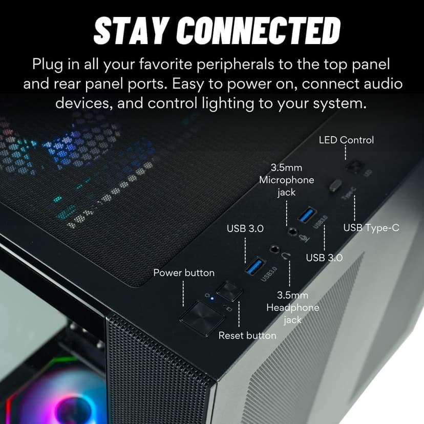 Panorama XL Gaming PC Desktop (NVD GeForce RTX 5080, Intel 24-Core i9-14900KF Processor, 96GB DDR5 RAM, 4TB Gen4 NVMe SSD, WiFi 6E, HDMI, Windows 11 Pro) Best 2025 Prebuilt Tower RGB Gamer Computer