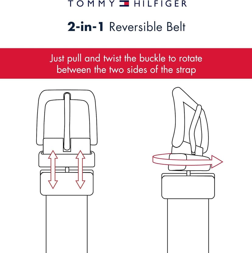 Tommy Hilfiger mens Reversible Belt