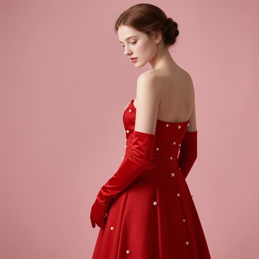 Long Opera Gloves for for Women 1920s Tea Party, Wedding, Cosplay, Bridgerton Costume Dress