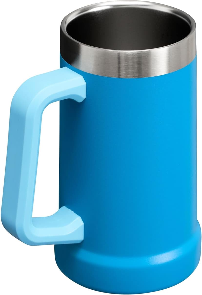 Stanley Stay-Chill Beer Stein 24 oz | Heavy Duty Big Grip Handle | Beer Tumbler Drink Cup, Holds 2 Cans | Insulated Stainless Steel Party Mug | BPA-Free | Matte Black