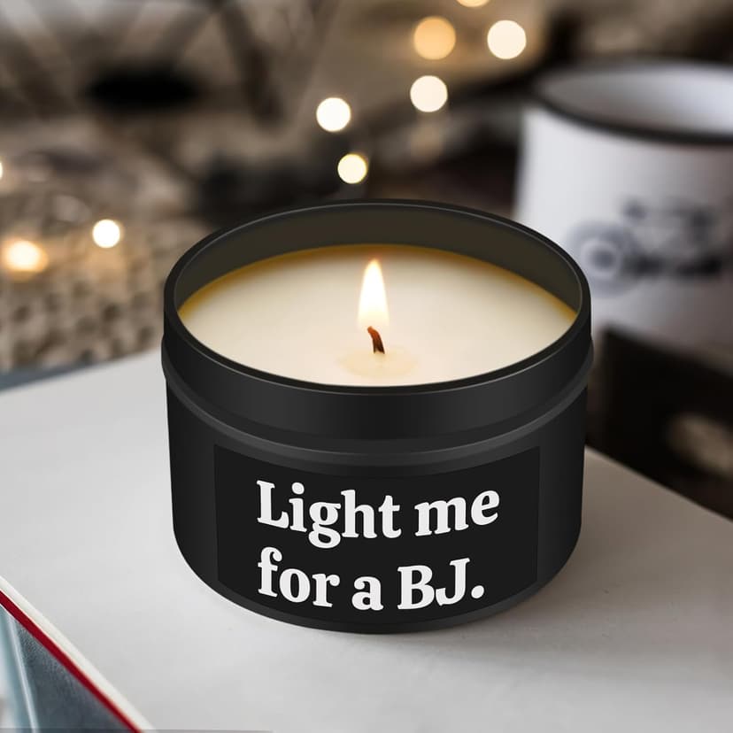 Gifts for Him Boyfriend Husband Funny Anniversary Wedding Birthday Gifts for Men Naughty Engagement Gift for Couples Husband Boyfriend Birthday Gift Ideas, Unique Romantic Lavender Candle for Men