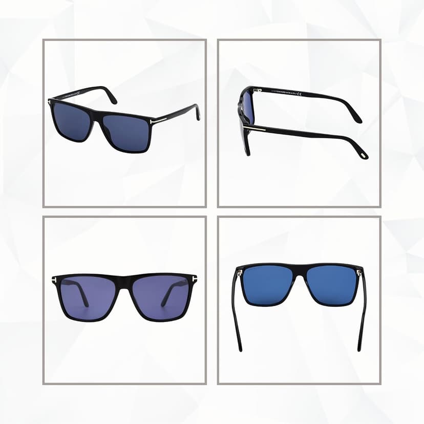 Tom Ford Fletcher FT0832 Square Sunglasses for Men +BUNDLE with ACCESSORY EYEWEAR KIT