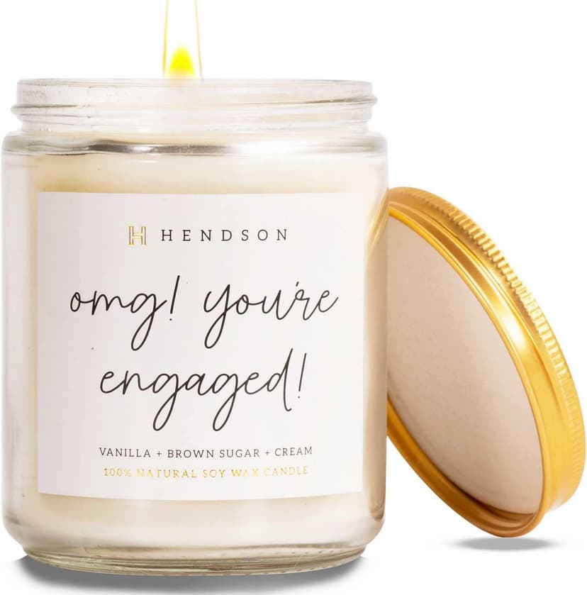 Engagement Gifts for Women - Wedding Candle, Bridal Shower, Bachelorette Party Gift for Bride to Be - Engaged Couple Fiance, Couples Gift - OMG Youre Engaged Candles