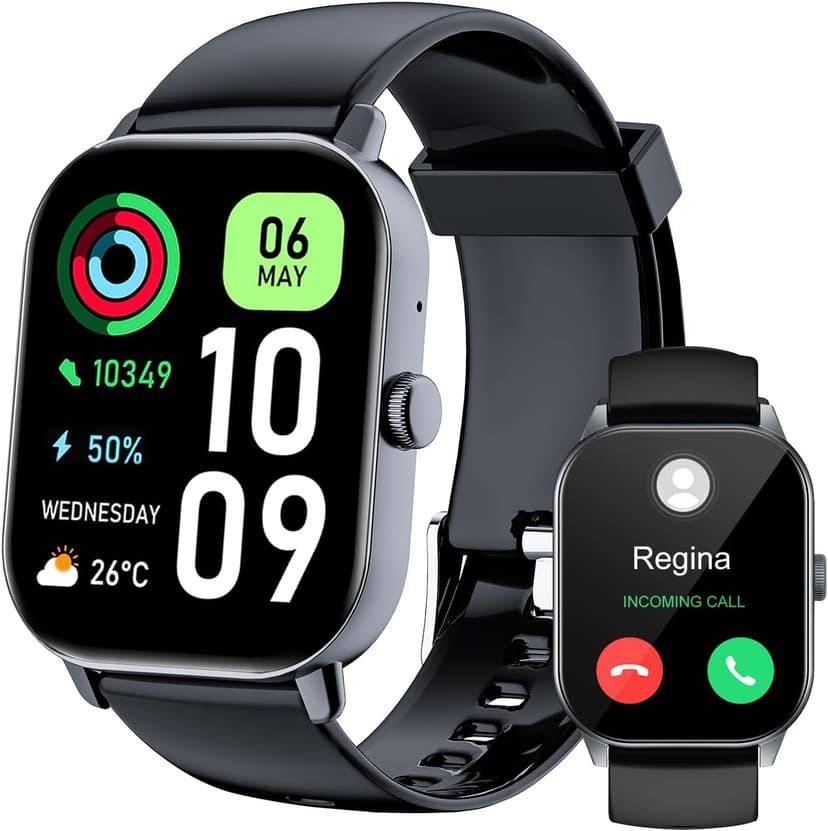 ISKOVI 1.91" Smart Watch,Fitness Tracker,Smart Watches for Men and Women with Message Call Function,120+ Sport Modes, IP68 Waterproof,24 Hours Heart Rate/Sleep Monitor,for Android/iOS