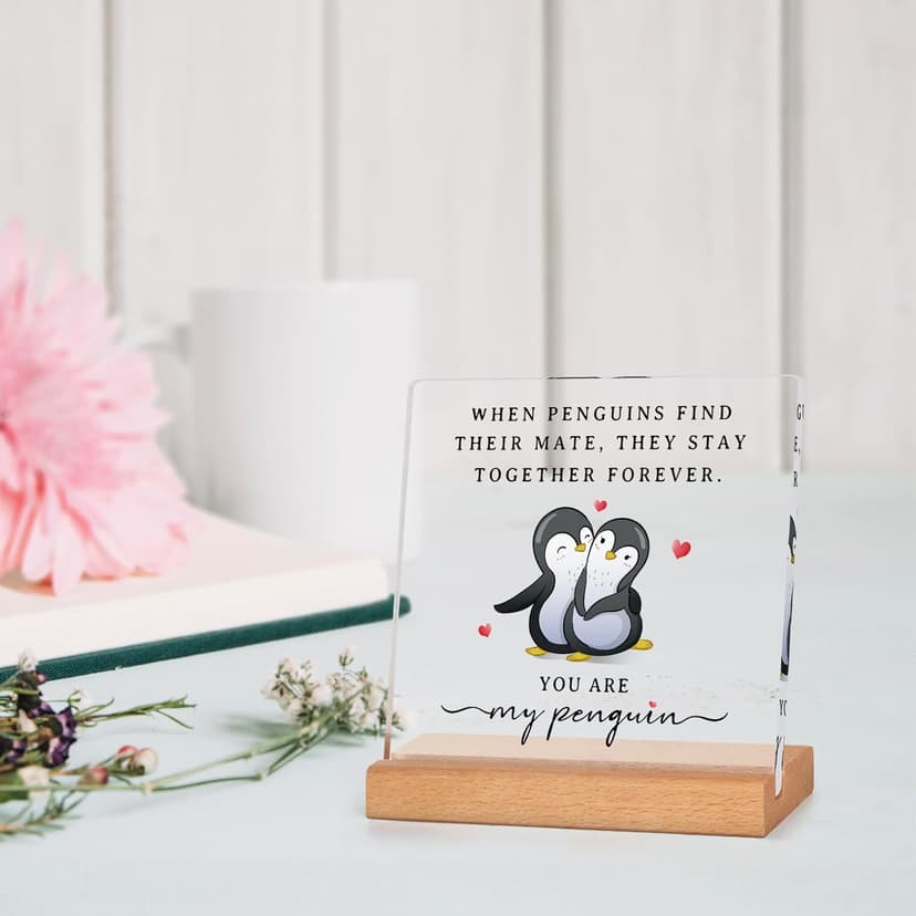SteadStyle Gifts for Him Her Boyfriend Girlfriend - Wedding Anniversary Acrylic Plaque Gifts for Men Women, Birthday Gift for Wife Husband Couple, Wedding Gift, Valentines Day, Christmas, Mothers Day