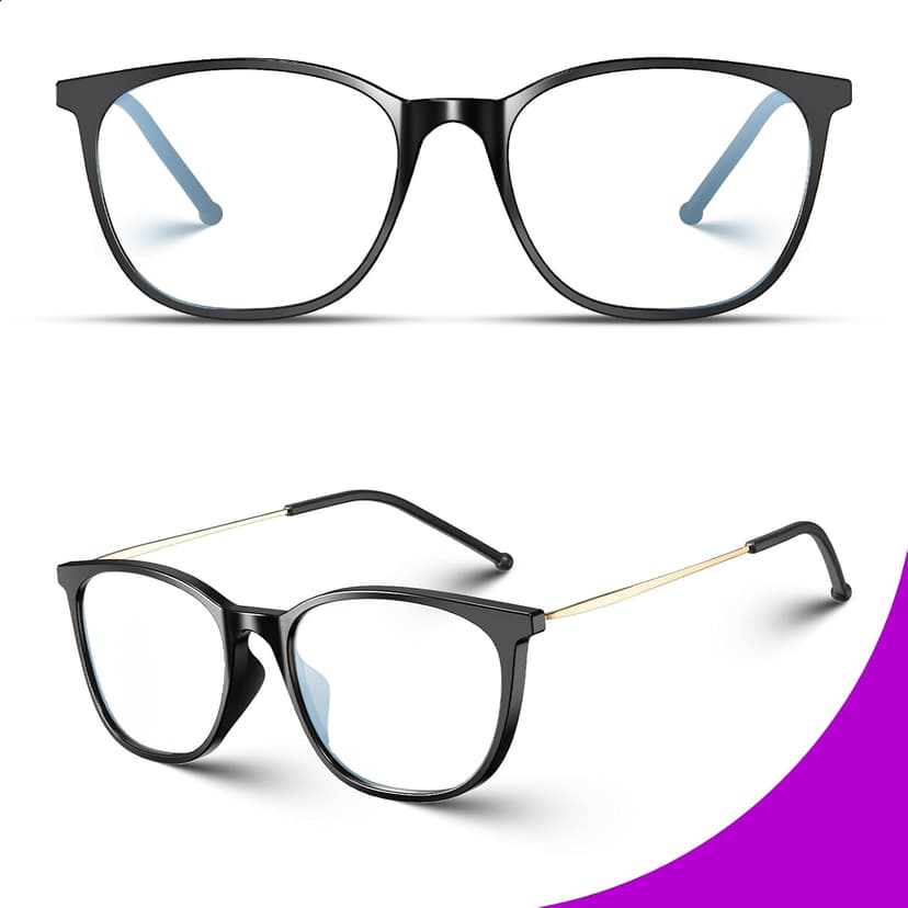 VISOONE Anti Slip TR90 Blue Light Blocking Glasses Size M Eyewear Frame with Anti Glare Eye Protection for Women GaeL
