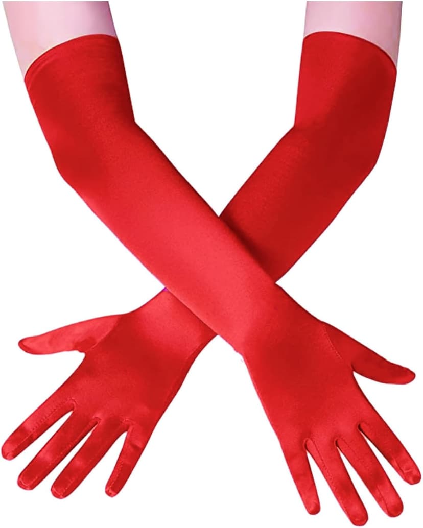 Long Opera Gloves for for Women 1920s Tea Party, Wedding, Cosplay, Bridgerton Costume Dress