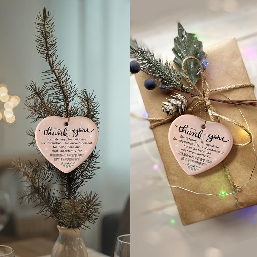 YZEXEZY Thank You Being A Part of My Journey Ornament Keepsakes- Appreciation Gifts,Thank You Gifts Farewell Gift for Women Friends Manager Coworkers Boss Teacher with Gift Box