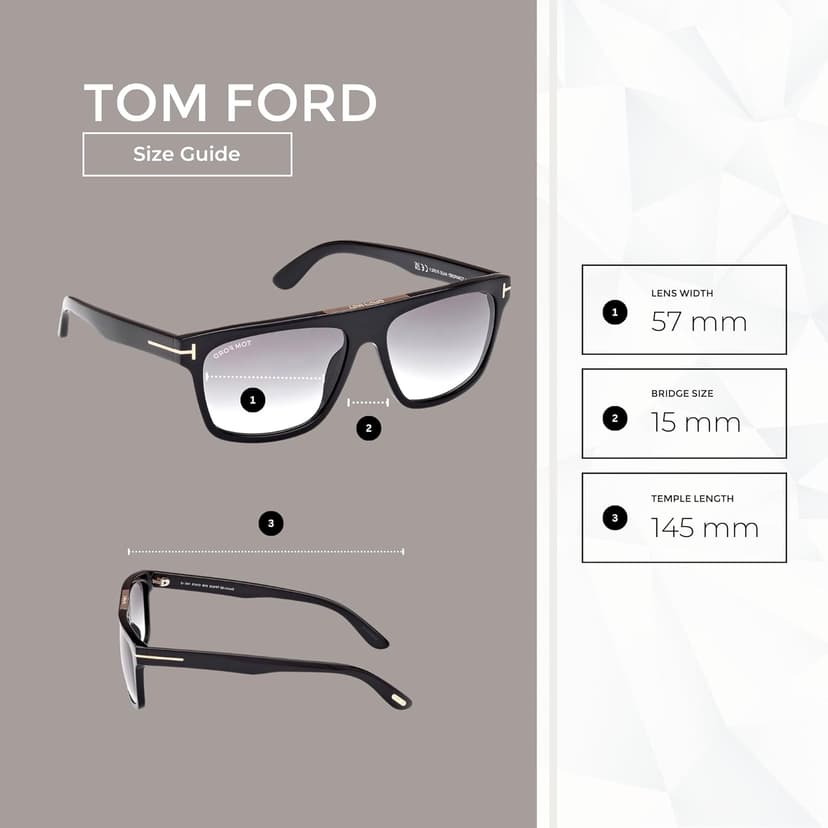 Tom Ford FT0628 Cecilio-02 Square Sunglasses for Men +BUNDLE with ACCESSORY EYEWEAR KIT